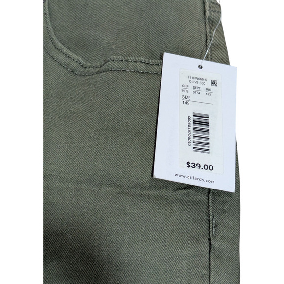westbound woman - Olive Green - High Rise Skinny Jean - Size 14S - New with Tags - Picture 5 of 8